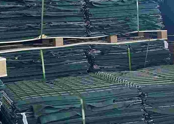 Economical Galvanized Wire Panel itary Barrier Customizable 4mm Spiral Dia Wire Panels