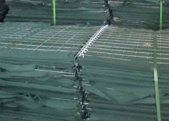 Heavy Duty itary Sand Barriers With 4.0mm Wire Mesh Galfan Coated Finish Joining Pins Included