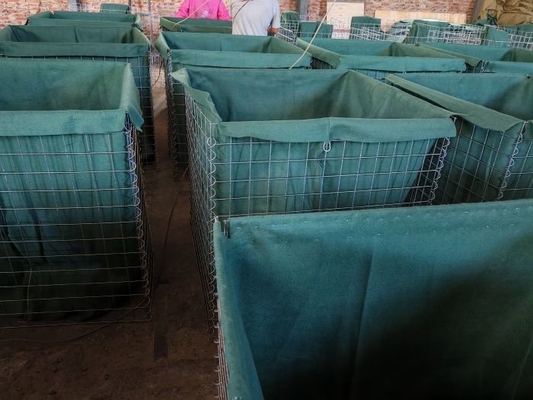 Collapsible Sand Earth Filled Defence barriers Wall With Non - Woven Polypropylene