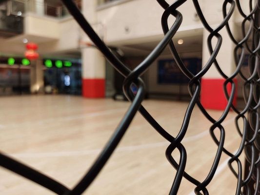 High Carbon Steel Chain Link Fence Mesh 2mm Wire 48mm 65mm Width