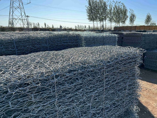 Woven Economic Galfan Stone Cages 2.2mm Wire Diameter