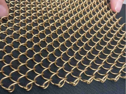 Ceiling Devider Aluminum Chain Link Curtain 4mm 5mm 6mm Metal Decorative
