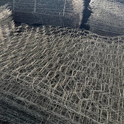 Galvanized Gabion Basket 2x1x1m Double Twisted Steel Mesh 2.7mm Wire