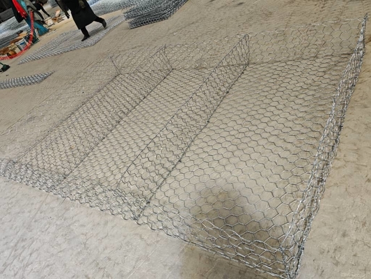 Hexagonal Gabion Basket with ASTM 975 and EN 10223 Standards for Construction Retaining Wall
