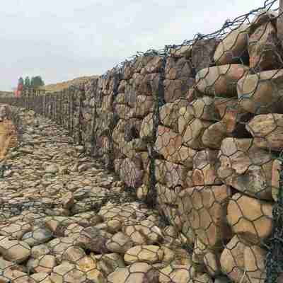 Hexagonal Gabion Basket with ASTM 975 and EN 10223 Standards for Construction Retaining Wall