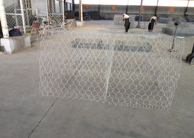 Galvanized Metal Gabion Cage 2x1x1m with 80x100mm Hexagonal Mesh
