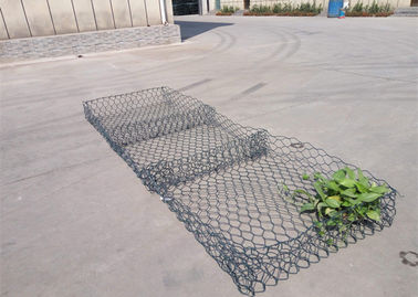 Low Carbon  Gabion Mattress Galvanized / Galfan / PVC Coated Surface Treatment