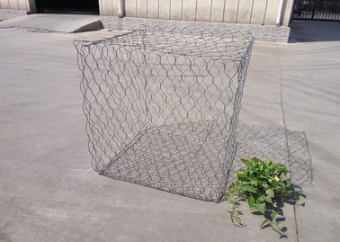 Double Twist Metal Gabion Baskets Galfan Coated Surface Treatment Gabion Mattress