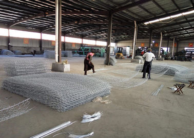 Galvanized Gabion Baskets 2.0-4.0mm Wire Hexagonal Mesh