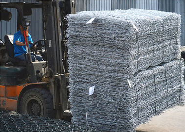 Pvc Coating Thickness 0.5mm Gabion Basket Mesh Galvanized For Slope Stabilization