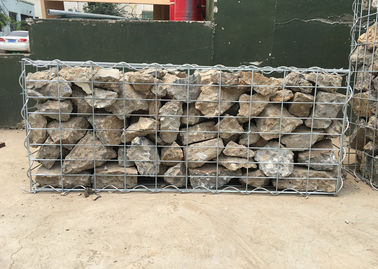 Galfan Coated Gabion Mesh Panels 3-6mm Wire Gauge 50x50mm Aperture