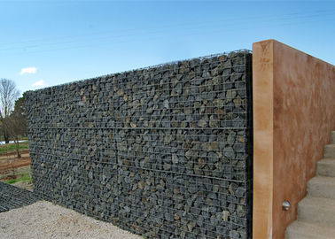 Flexible Decorative Gabion Baskets / Gabion Stone Fence 1 - 5 Meter Length