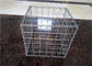 Silver Color Decorative Gabion Baskets / Galvanised Steel Stone Cage