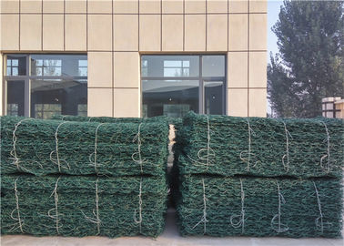 Flexible PVC Coated Gabion Box / Wire Mesh Gabion Basket For Road Protection