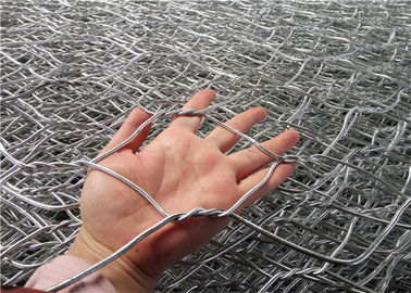 Hot Dipped Galvanized Gabion Mesh 2.0-4.0mm Wire Diameter 60x80mm Hole