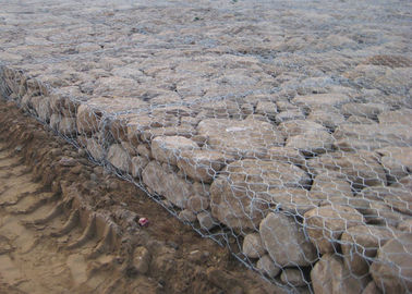 Heavy Galvanized  Gabion Mattress / Galfan Coated Welded Mesh Gabions