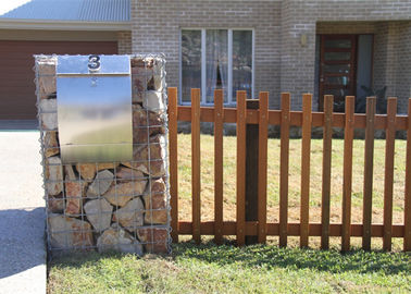 Welded Mesh Gabion Baskets 75x75mm Galvanized for Flood Control