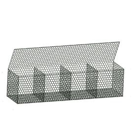 Galvanized Gabion Box 2x1x1m Woven Mesh 2.7mm Wire