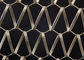 Metal Link Decorative Wire Mesh Panels Spiral Decorative Net For Curtain