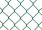 Plastic Coated Chain Link Fence Mesh / Heavy Duty Chain Link Fencing