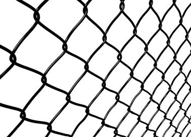 Plastic Coated Chain Link Fence Mesh / Heavy Duty Chain Link Fencing