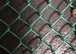 Lightweight Pvc Coated Chain Link Fence Mesh Green / Black / Blue Color