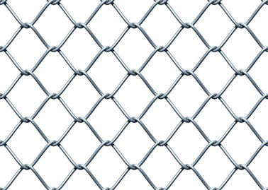 Galvanized Chain Link Fence Mesh 2.0-5.0mm Wire 25-120mm Mesh Size