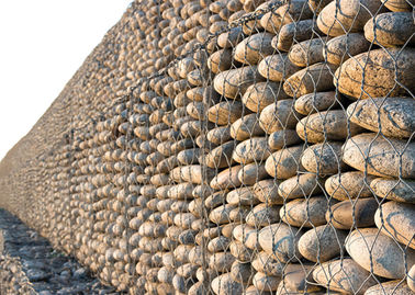 Easy Installation Welded Gabion Cages / Gabion Basket / Rock Filled Gabion Cages With 75mmx75mm Mesh Size