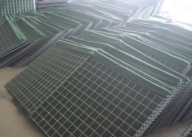 ISO itary Defensive Bastion Barrier / Welded Gabion Box For 3-6mm Wire Diameter