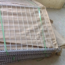 ISO itary Defensive Bastion Barrier / Welded Gabion Box For 3-6mm Wire Diameter