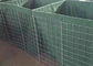Square Hole Military Hesco Barriers Gabion Mesh Box With Green Geotextile
