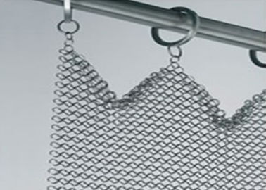 ISO9001 Decorative Wire Mesh Stainless Steel Ring Mesh Screen For Decoration