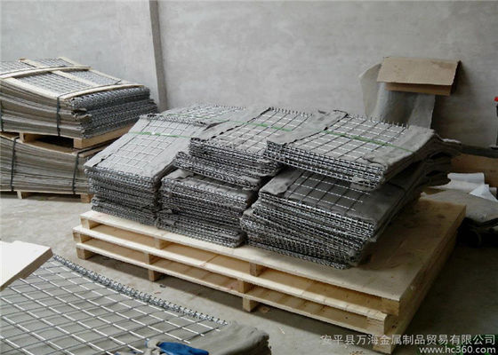 Heavy Duty Galvanized / PVC Coated Gabion Boxes Sustainable Solutions