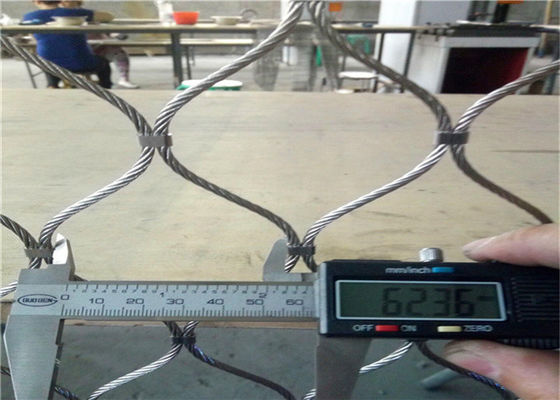 Stainless Steel Rope Mesh 1.5-2mm Wire Diameter for Zoo Enclosures