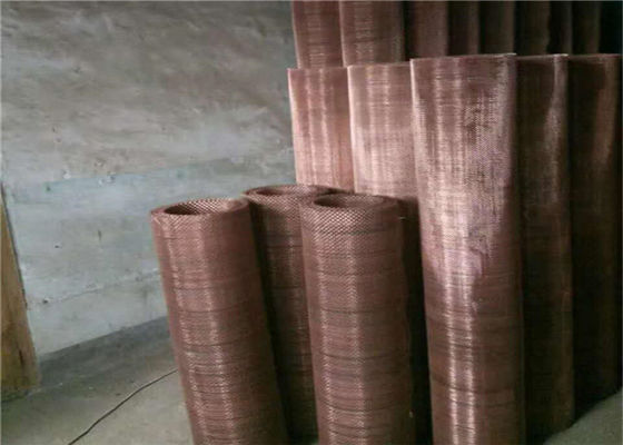 Ultra Fine Pure 0.914m Width Copper Wire Mesh Screen