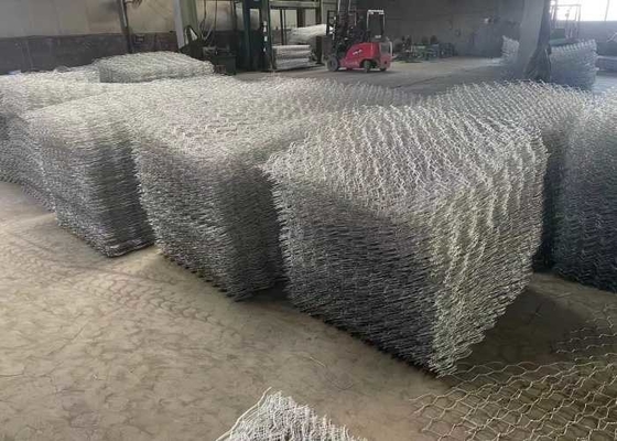 Ecnomic High Strength Pvc Coated Gabion Box Retaining Wall 100x150mm