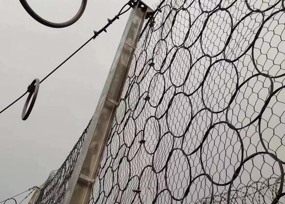 Rockfall Protection Zoo Rope Mesh Innovative Ring Mesh Solution for Rockfall Control and Terrain Stabilization Projects
