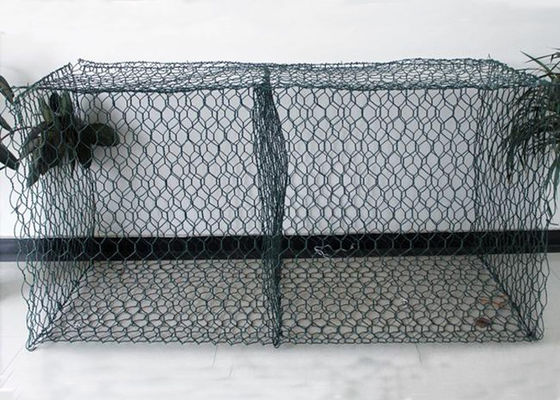 8x10 PVC Coated Gabion Basket 2.7mm Wire for River Bank